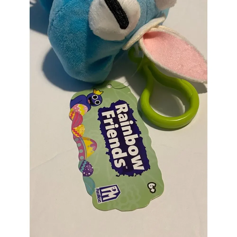 Rainbow Friends Plush Toy Light Blue Pink Rabbit Ears Roy & Charles LLC